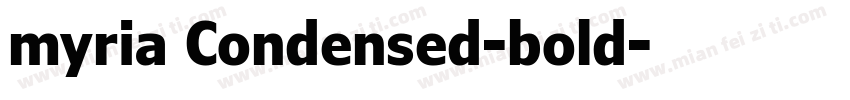 myria Condensed-bold字体转换